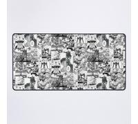 Grand Tapis de Souris Gaming pour Bureau Collage de mangas Neon Genesis 75x40cm Antidérapante Clavie