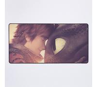 Grand Tapis de Souris Gaming pour Bureau Comment dresser votre dragon (Harold et Krokmou) 75x40cm Antidérapante Clavie