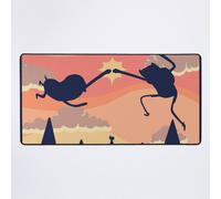 Grand Tapis de Souris Gaming pour Bureau Coup de poing épique ! (Adventure Time) 75x40cm Antidérapante Clav