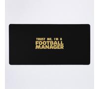 Grand Tapis de Souris Gaming pour Bureau Croyez-moi, je suis un Football Manager Gold 75x40cm Antidérapante Clavie