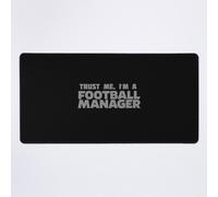 Grand Tapis de Souris Gaming pour Bureau Croyez-moi, je suis un Football Manager Grey 2 75x40cm Antidérapante Clavie