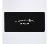 Grand Tapis de Souris Gaming pour Bureau Datsun 240z Silhouette S30, voiture JDM vintage 75x40cm Antidérapante Clavie
