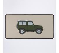 Grand Tapis de Souris Gaming pour Bureau Defender 90 SUV - Vert course britannique 75x40cm Antidérapante Clavie