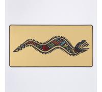 Grand Tapis de Souris Gaming pour Bureau Dessin de serpent de l'empire inca maya aztèque 75x40cm Antidérapante Clavi