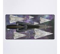 Grand Tapis de Souris Gaming pour Bureau Empire Horizontal pour tapis de jeu, tapis de souris, masques, etc. 75x40cm Antidérapante Clavie