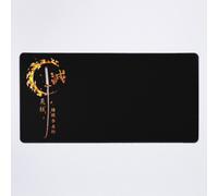 Grand Tapis de Souris Gaming pour Bureau Épée démoniaque Lame de feu flamme 75x40cm Antidérapante Cla