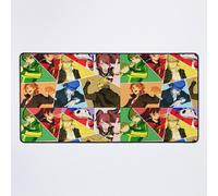 Grand Tapis de Souris Gaming pour Bureau Équipe d'enquête en action - Persona 4 Golden 75x40cm Antidérapante Clav