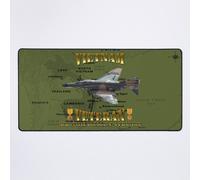 Grand Tapis de Souris Gaming pour Bureau F-4 Phantom, vétéran du Vietnam de l'USAF 75x40cm Antidérapante Clav