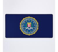 Grand Tapis de Souris Gaming pour Bureau FBI BUREAU FÉDÉRAL D'ENQUÊTE MINISTÈRE DE LA JUSTICE DES ÉTATS-UNIS 75x40cm Antidérapante C