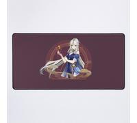 Grand Tapis de Souris Gaming pour Bureau Genshin Impact Robe de soirée de l'orchidée Ningguang 75x40cm Antidérapante Clav