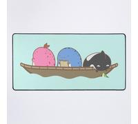 Grand Tapis de Souris Gaming pour Bureau Guild Wars 2 - Quaggans dans un bateau 75x40cm Antidérapante Clavie