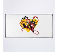 Grand Tapis de Souris Gaming pour Bureau Helluva Boss Millie et Moxxie 75x40cm Antidérapante Clavie