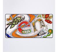 Grand Tapis de Souris Gaming pour Bureau Illumination de la voie zen celtique 75x40cm Antidérapante Clavie