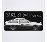 Grand Tapis de Souris Gaming pour Bureau Initial D - Fujiwara AE86 TOFU CAMION DE LIVRAISON VOITURE Tandem de course de drift en montagne 75x40cm Antidérapante Clavie