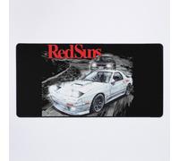 Grand Tapis de Souris Gaming pour Bureau Initial D - RED SUNS VS TEAM EMPERIOR Mountain Drift Racing Tandem Takahashi FC vs Kyoichi Sudo EVO 75x40cm Antidérapante Clavie