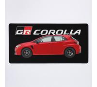 Grand Tapis de Souris Gaming pour Bureau JDM Supersonic Red GR Corolla à hayon 75x40cm Antidérapante Clavi
