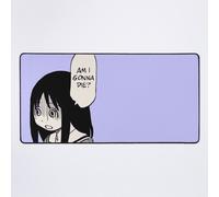 Grand Tapis de Souris Gaming pour Bureau Je dessine Osaka en disant : « Est-ce que je vais mourir ? » / Azumanga Daioh 75x40cm Antidérapante Clav