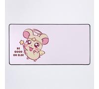 Grand Tapis de Souris Gaming pour Bureau Je dessine une harmonie rose pastel en disant sois sage sinon / hamham chagrin d'amour 75x40cm Antidérapante Clavie
