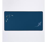 Grand Tapis de Souris Gaming pour Bureau Je suppose que la meute de loups nage avec le requin maintenant ! 75x40cm Antidérapante Clavie