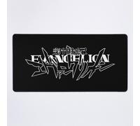 Grand Tapis de Souris Gaming pour Bureau Kanji japonais Neon Genesis Evangelion - Noir 75x40cm Antidérapante Clavie