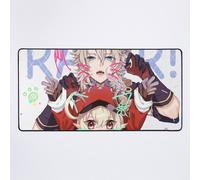Grand Tapis de Souris Gaming pour Bureau Klee et Albedo Genshin Impact 75x40cm Antidérapante Clavie