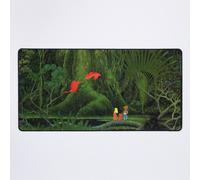 Grand Tapis de Souris Gaming pour Bureau le temps s'écoule comme une rivière 75x40cm Antidérapante Clav