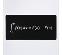 Grand Tapis de Souris Gaming pour Bureau Le théorème fondamental du calcul (White) 75x40cm Antidérapante Clav