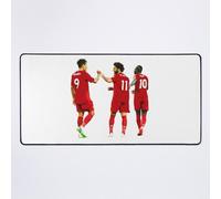 Grand Tapis de Souris Gaming pour Bureau Le trio mortel - Firmino, Salah, Mané / Liverpool FC 75x40cm Antidérapante Clavi