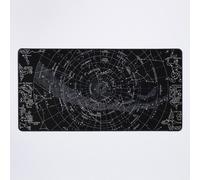 Grand Tapis de Souris Gaming pour Bureau LES CIEUX DU NORD : Carte des étoiles vintage imprimée 75x40cm Antidérapante Cla