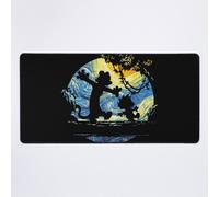 Grand Tapis de Souris Gaming pour Bureau Né pour mourir - Calvin Hobbes Meme Design 75x40cm Antidérapante Clavi