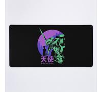 Grand Tapis de Souris Gaming pour Bureau Neon Genesis Evangelion Rétro Vintage 75x40cm Antidérapante Clavi