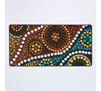 Grand Tapis de Souris Gaming pour Bureau Orientation portrait aux couleurs du pays 75x40cm Antidérapante Clavie