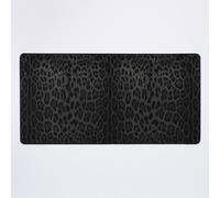 Grand Tapis de Souris Gaming pour Bureau Peau à imprimé léopard noir 75x40cm Antidérapante Cla