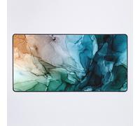 Grand Tapis de Souris Gaming pour Bureau Peinture abstraite colorée de Salty Shores 75x40cm Antidérapante Clavi