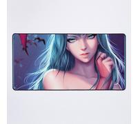 Grand Tapis de Souris Gaming pour Bureau Résurrection des Darkstalkers - Morrigan Aensland John Talbian Lord Raptor 75x40cm Antidérapante Clavi