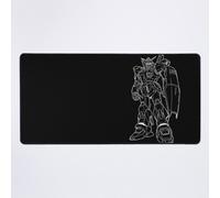 Grand Tapis de Souris Gaming pour Bureau RX-178 Gundam Mk-II Outline Blanc 75x40cm Antidérapante Clavie