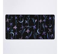 Grand Tapis de Souris Gaming pour Bureau Salut à la Lune - Matthiola 75x40cm Antidérapante Clavi