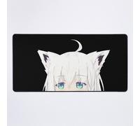 Grand Tapis de Souris Gaming pour Bureau Shirakami Fubuki observateur suffisant - Hololive 75x40cm Antidérapante Clavie