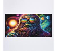 Grand Tapis de Souris Gaming pour Bureau Space Bigfoot : une chevauchée sauvage à travers les galaxies 75x40cm Antidérapante Clav