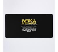 Grand Tapis de Souris Gaming pour Bureau Spécialiste de la paie : Une personne qui résout un problème que vous ne saviez pas avoir d'une manière que vous ne pouvez pas c 75x40cm Antidérapante Cl