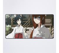 Grand Tapis de Souris Gaming pour Bureau Steins;Gate - Urushibara Ruka Makise Kurisu 75x40cm Antidérapante Clavie
