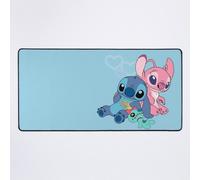 Grand Tapis de Souris Gaming pour Bureau Stitch Angel Scrump 75x40cm Antidérapante Clavie