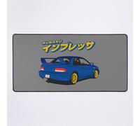 Grand Tapis de Souris Gaming pour Bureau Subaru Impreza WRX STi JDM 75x40cm Antidérapante Clavie