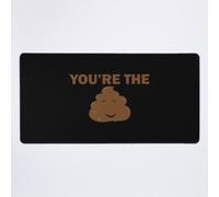 Grand Tapis de Souris Gaming pour Bureau T-shirt génial « Tu es l'homme, la femme, la merde, la merde » 75x40cm Antidérapante Cla