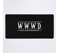 Grand Tapis de Souris Gaming pour Bureau WWWD Que ferait mercredi 75x40cm Antidérapante Clavie