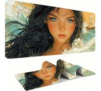 Grand Tapis de Souris Gaming xxL, Tapis Base Caoutchouc Antidérapante imperméable, Grand Tapis de Souris étendu Glissement Facile, Résistant AuxDurable -Femme Soleil Couchant 120 x 60 x 0.3 CM j0xk552