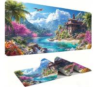 Grand Tapis de Souris Gaming XXL, Tapis Base en Caoutchouc Antidérapante imperméable, Grand Tapis de Souris étendu Glissement Facile, Résistant AuxDurable -Chalet avec Vue 120 x 60 x 0.3 CM j0xk-864