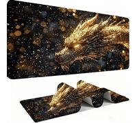 Grand Tapis de Souris Gaming xxL, Tapis Base en Caoutchouc Antidérapante imperméable, Grand Tapis de Souris étendu Glissement Facile, Résistant AuxDurable Optique -Stardragon 90 x 40 x 0.3 CM j0xk-112