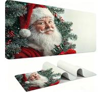 Grand Tapis de Souris Gaming XXL, Tapis Base en Caoutchouc Antidérapante imperméable, Grand Tapis de Souris étendu Glissement Facile, Résistant AuxDurable -ES du Père Noël 120 x 60 x 0.3 CM j0xk-222
