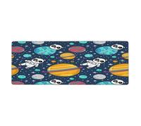 Grand tapis de souris géant avec base en caoutchouc antidérapant et bords cousus, pour jeux vidéo, ordinateur de bureau, 11,8 x 31,5 cm